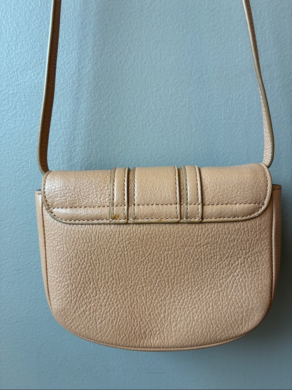 See By Chloe Mini Hana Tan Leather Crossbody Bag - Picture 6 of 10